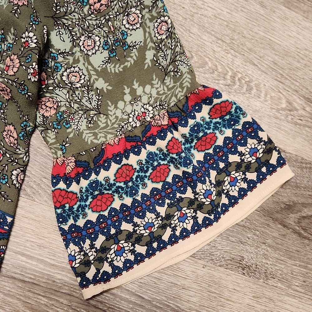 Spade & Heart crepe boho top 2X - Picture 2 of 4